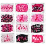 Breast Cancer Awareness Printed Face Cover - 24 Pieces Per Retail Ready Display 21933
