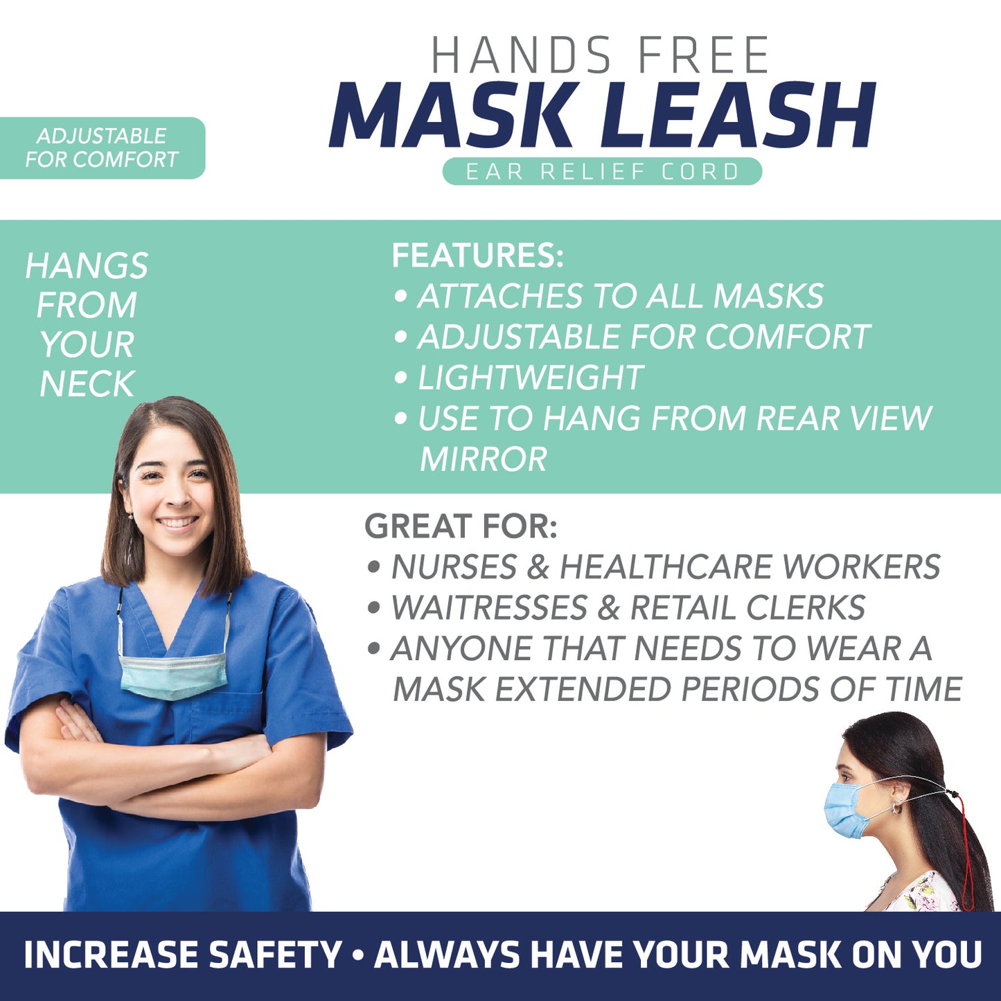 ITEM NUMBER 021949 MASK CORDS 24 PIECES PER DISPLAY