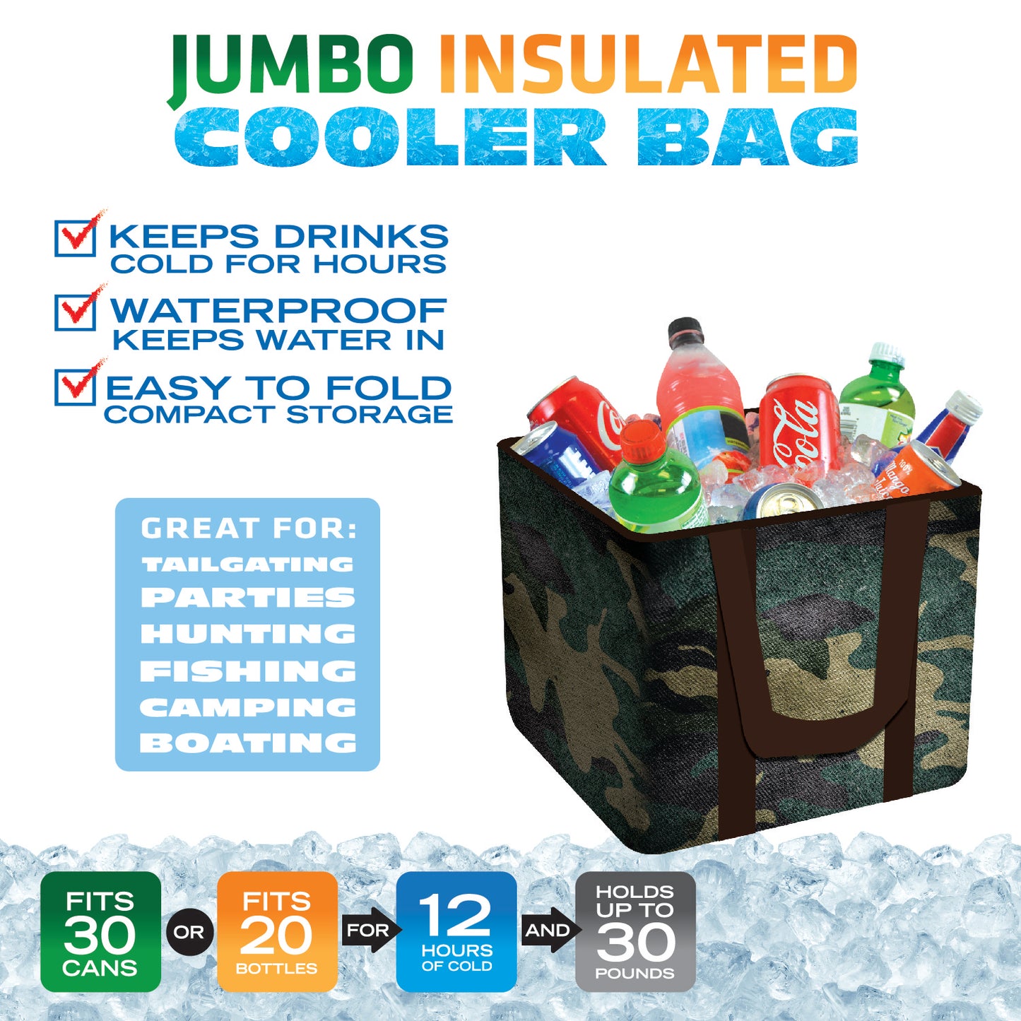ITEM NUMBER 021963 COOLER BAG NON WOVEN 6 PIECES PER DISPLAY