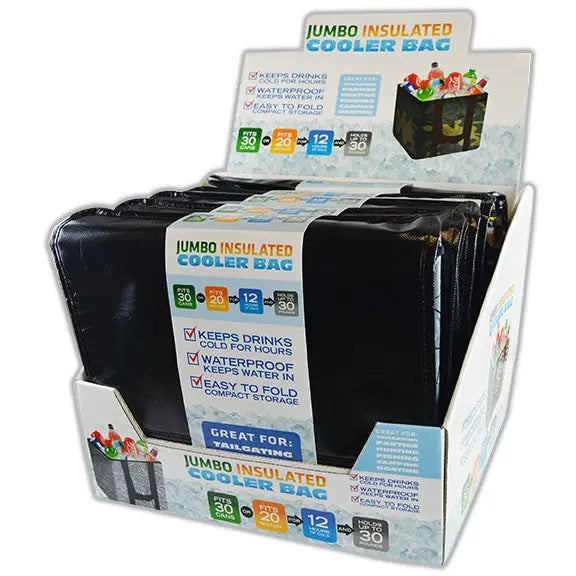 Insulated Cooler Bag - 6 Pieces Per Retail Ready Display 21963 POLAR GEAR