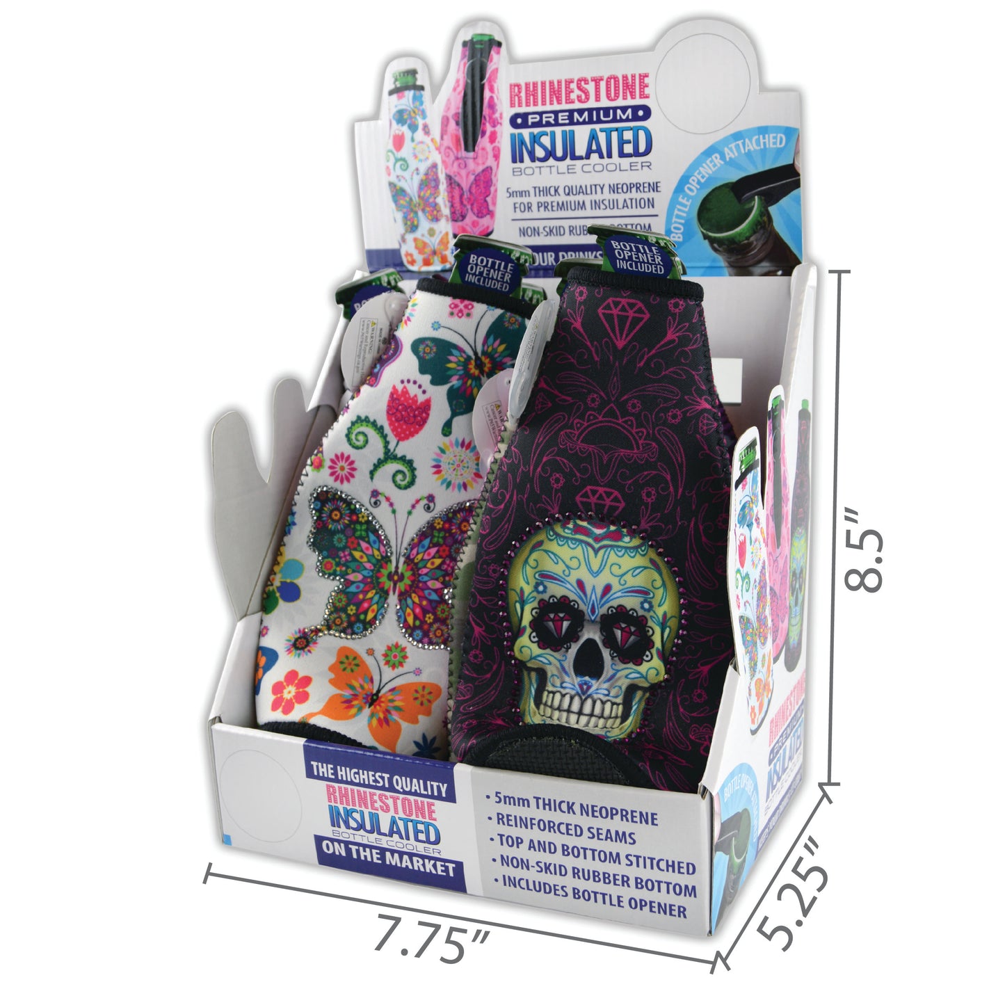 ITEM NUMBER 022033 RHINESTONE BOTTLE SUIT 6 PIECES PER DISPLAY