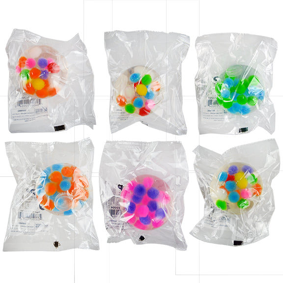 ITEM NUMBER 022054 POM POM WATER BALL 12 PIECES PER DISPLAY