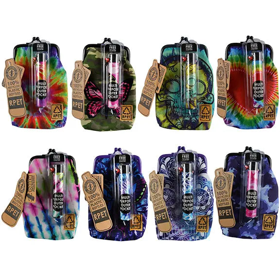 rPET Cigarette Pouch with Bonus Lighter - 8 Pieces Per Retail Ready Display 22059 SMOKEZILLA