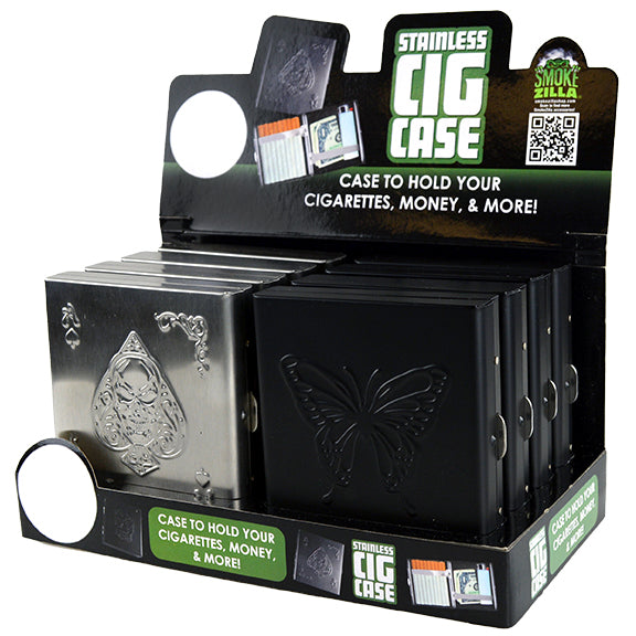 Stainless Cigarette Case Display
