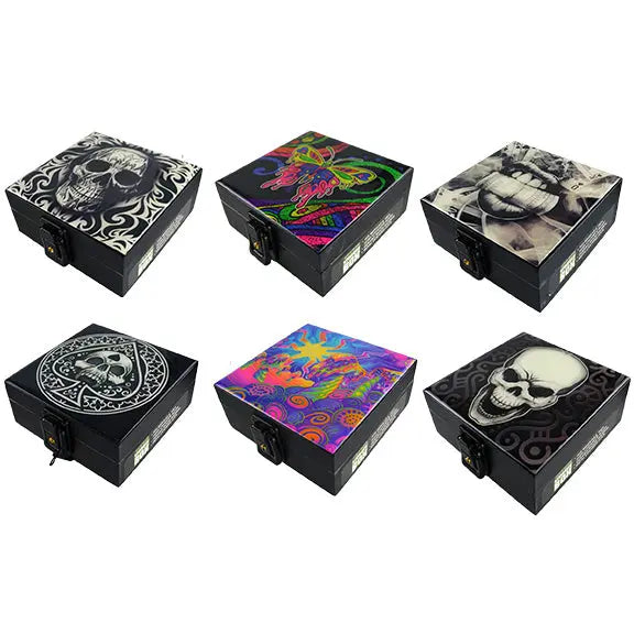 Glow in The Dark Wood Storage Box - 6 Pieces Per Retail Ready Display 22082 SMOKEZILLA
