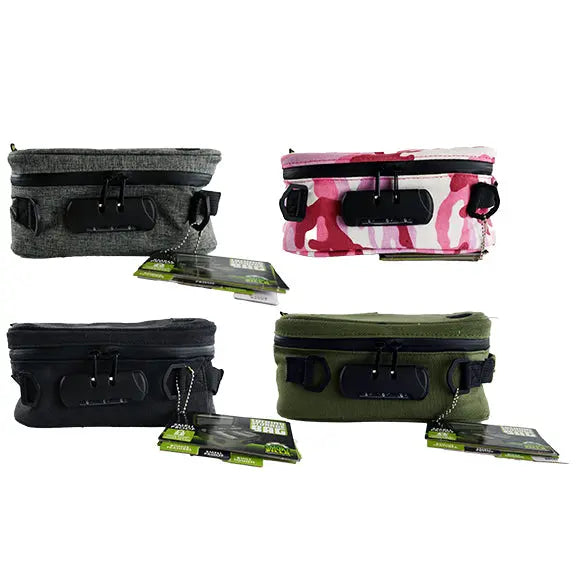 Smell Proof Canvas Lock Bag with Tool Organizer - 4 Pieces Per Retail Ready Display 22153 SMOKEZILLA