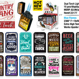 Country Thang Dual Torch Lighter - 15 Pieces Per Retail Ready Display 22177