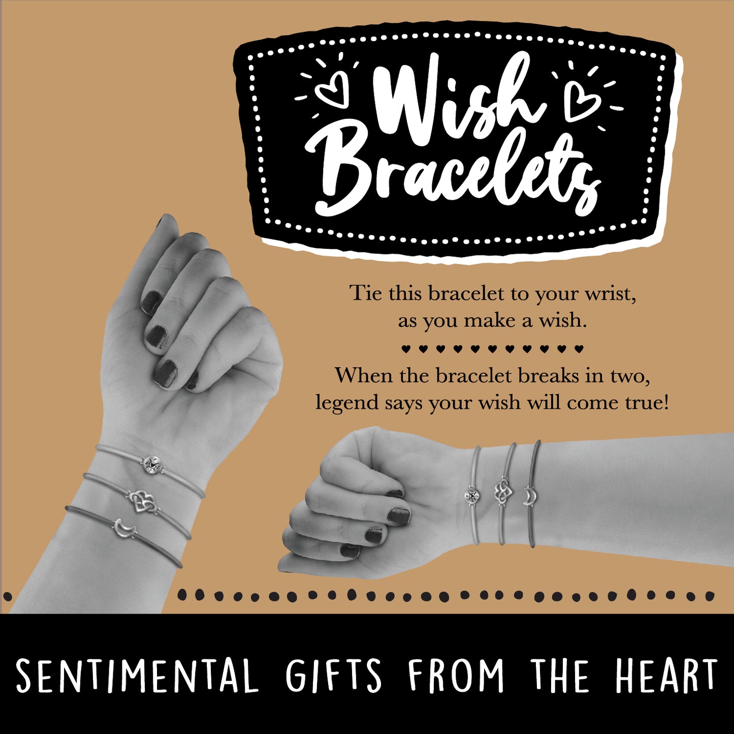 ITEM NUMBER 022187 WISH BRACELET 12 PIECES PER DISPLAY