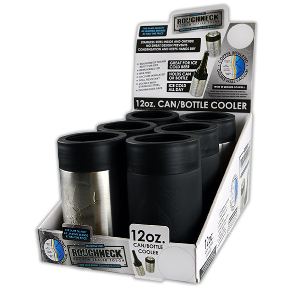 ITEM NUMBER 022268 12OZ METAL CAN COOLER 6 PIECES PER DISPLAY