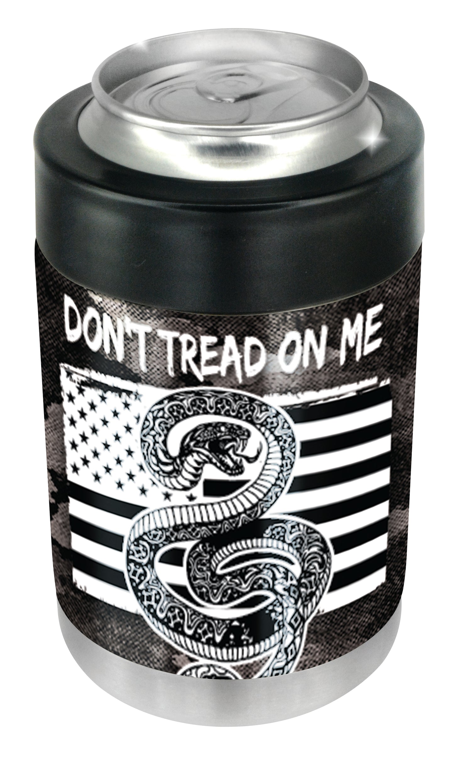 ITEM NUMBER 022269 12OZ METAL HEAT TRANSFER CAN COOLER 6 PIECES PER DISPLAY