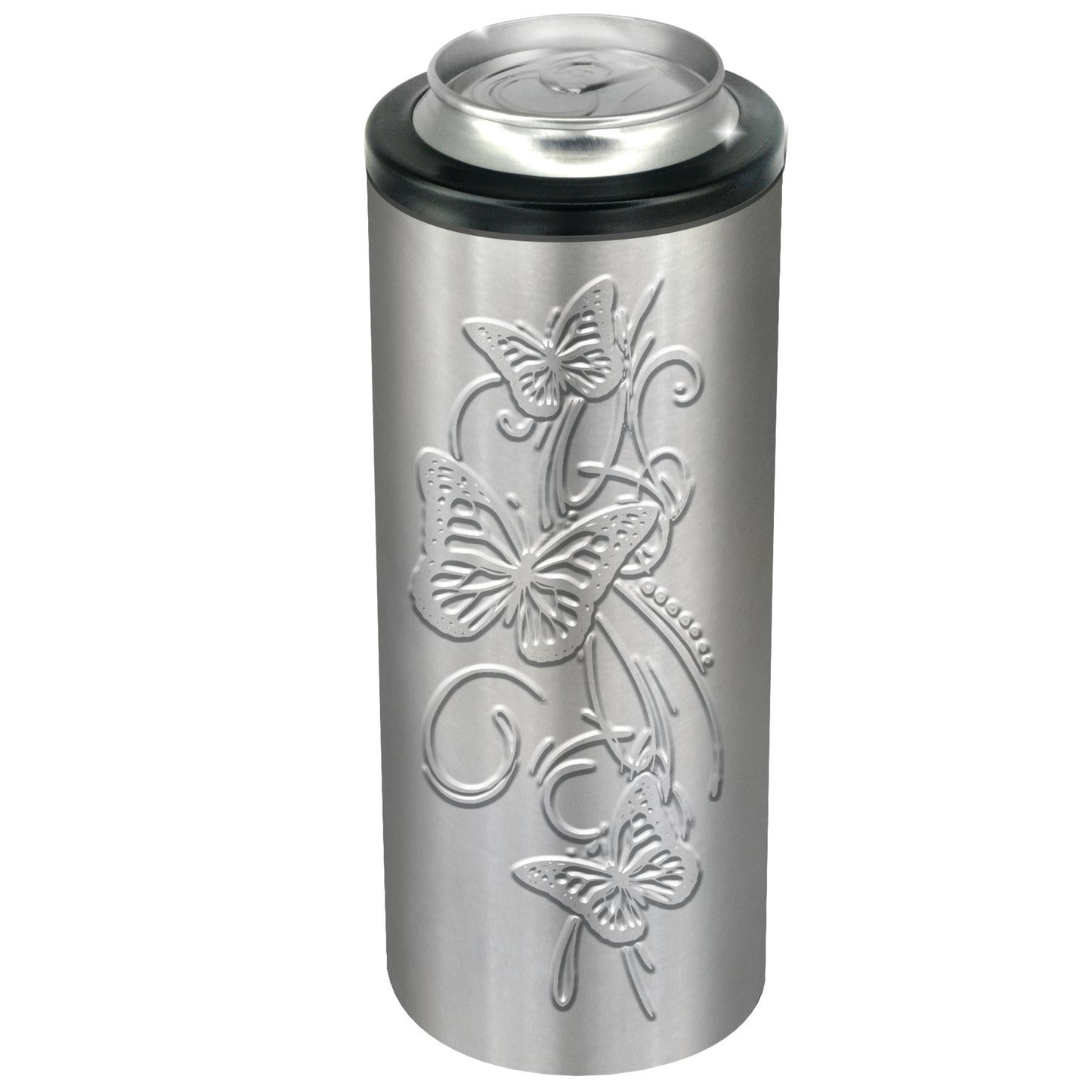 ITEM NUMBER 022270 METAL SLIM CAN COOLER 6 PIECES PER DISPLAY