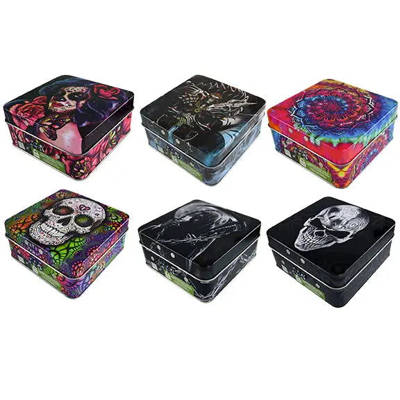 Metal Locking Storage Box with Roll Tray - 6 Pieces Per Retail Ready Display 22277 SMOKEZILLA