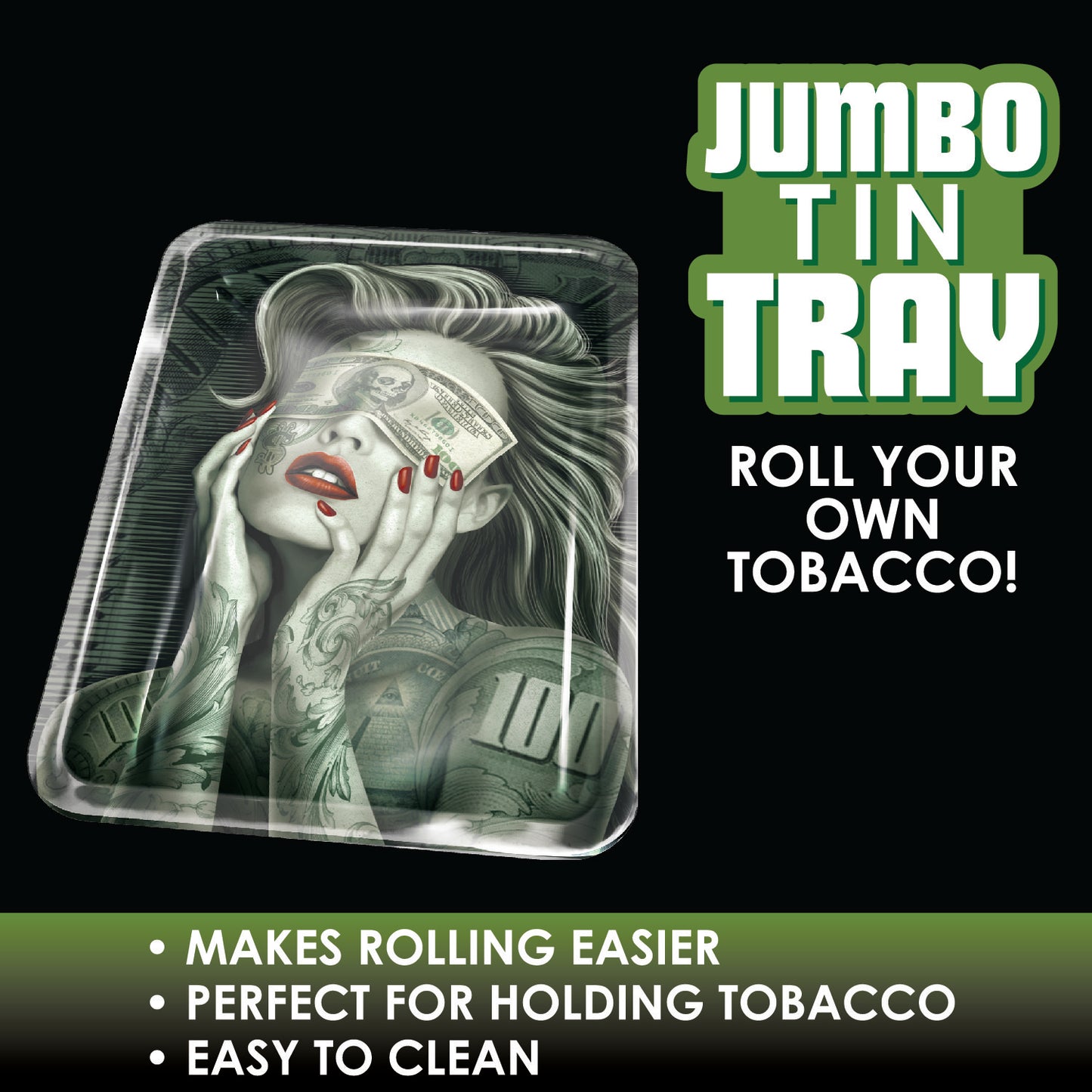 ITEM NUMBER 022340 LARGE TIN TRAY 6 PIECES PER DISPLAY