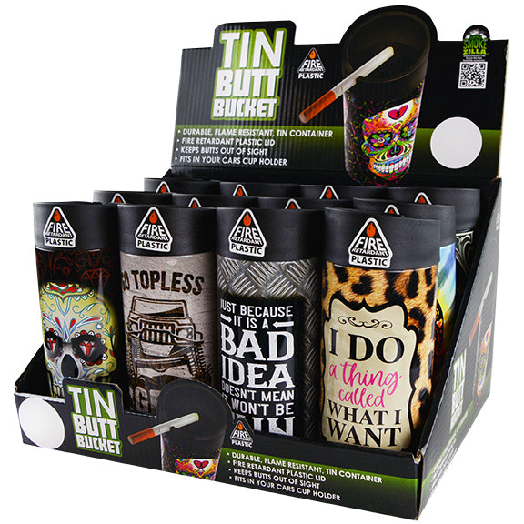 Cigarette Tin Butt Buckets