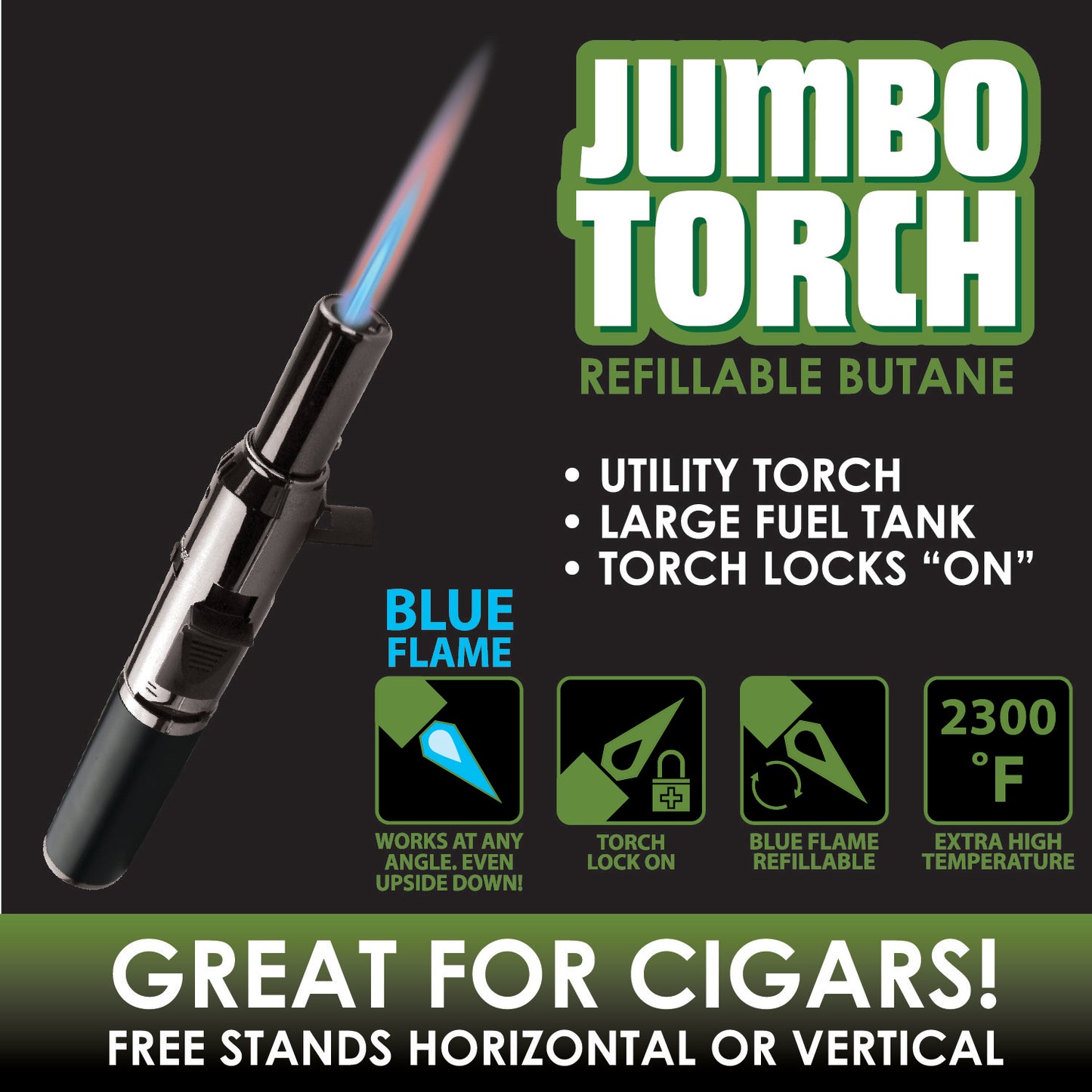 ITEM NUMBER 022382 JUMBO TORCH STICK 6 PIECES PER DISPLAY