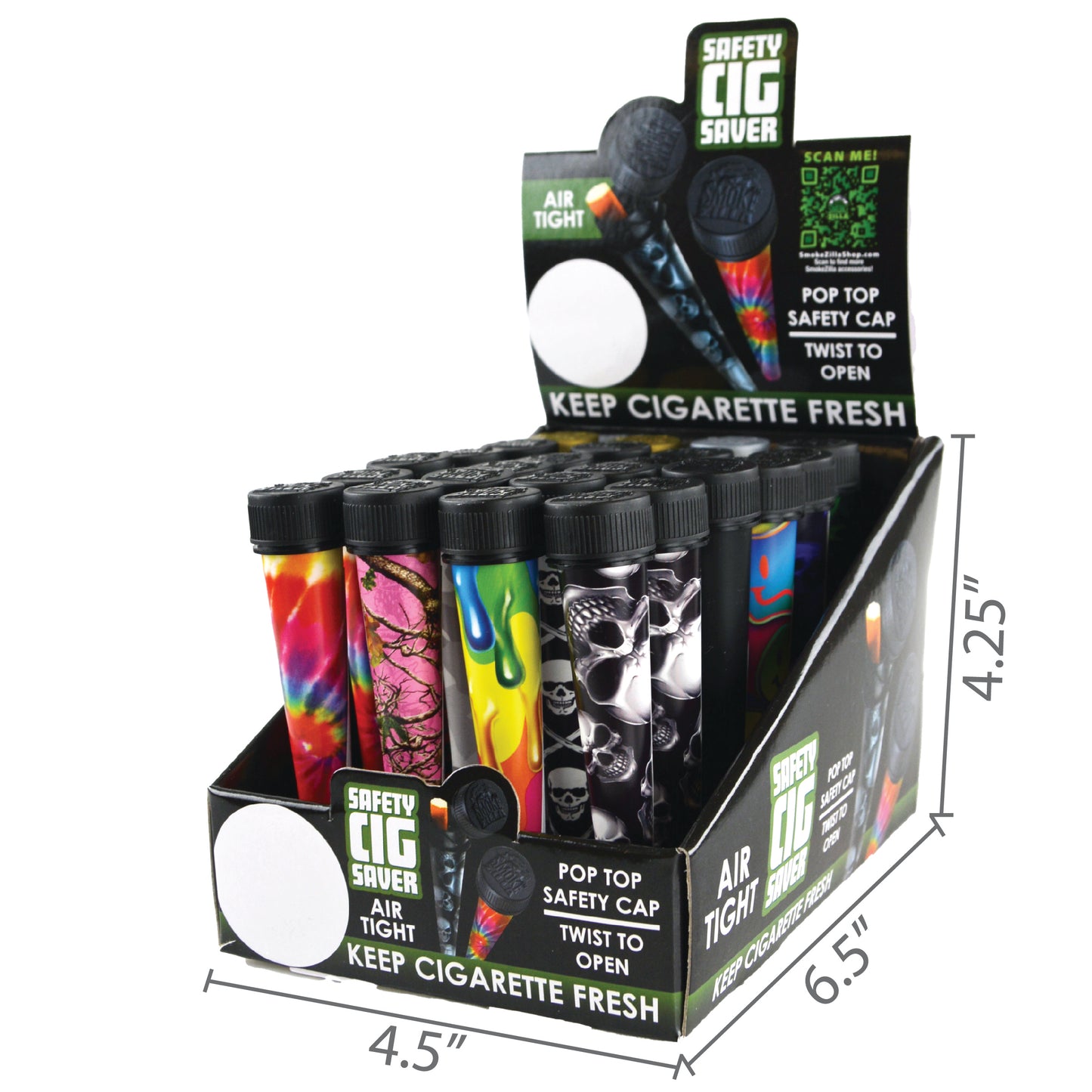 ITEM NUMBER 022437 SAFETY CIG SAVER 24 PIECES PER DISPLAY