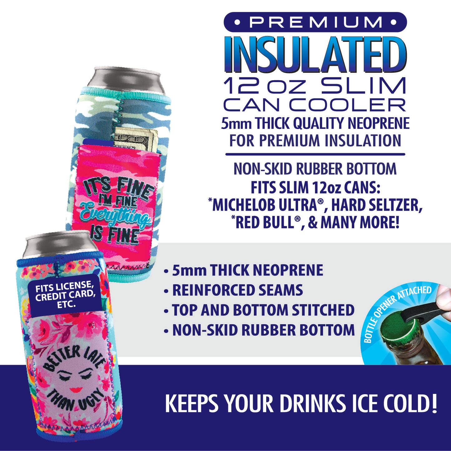 ITEM NUMBER 022472 SLIM CAN CARD POCKET 6 PIECES PER DISPLAY