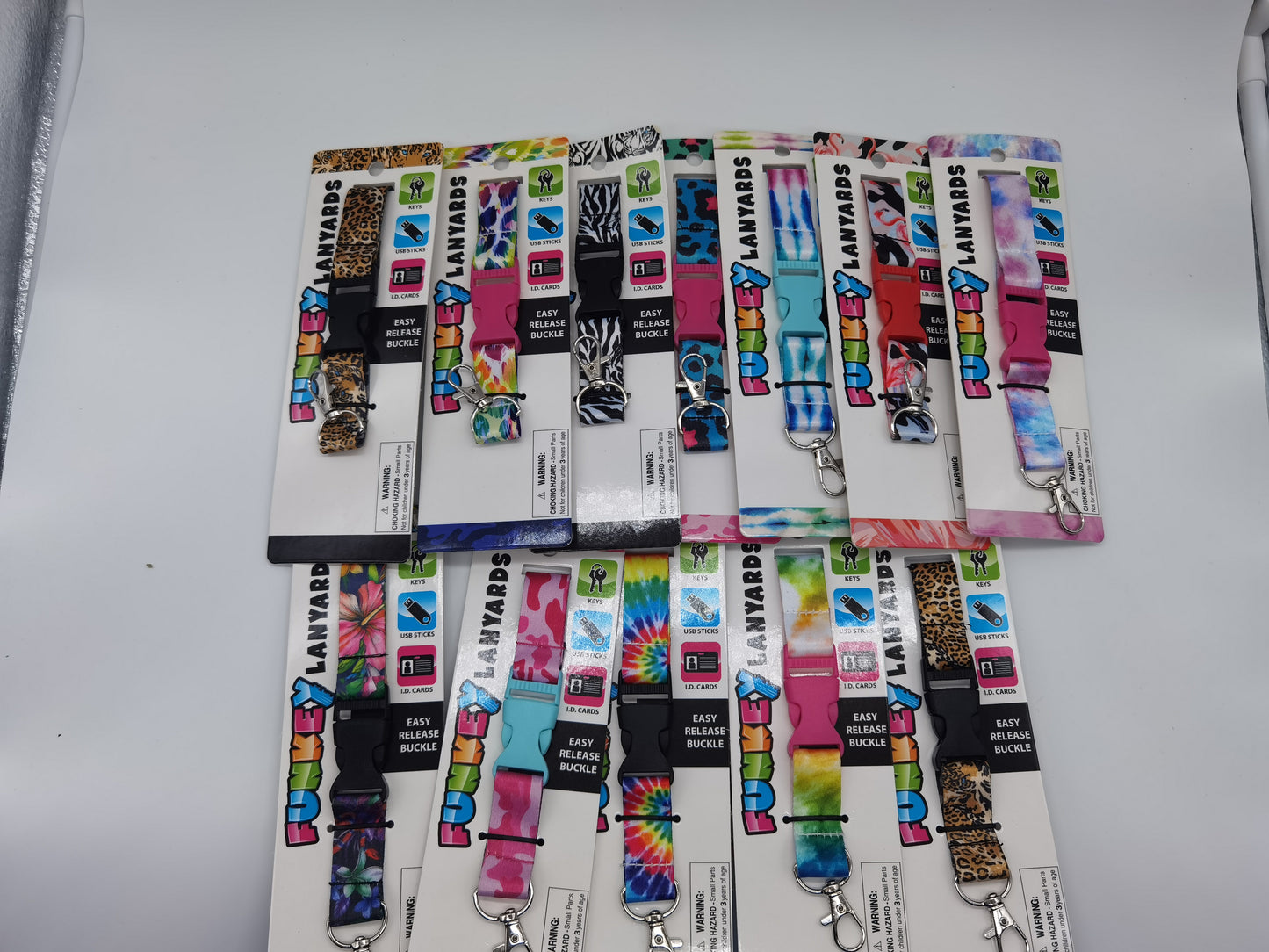 ITEM NUMBER 022584 PRINTED LANYARD 12 PIECES PER DISPLAY