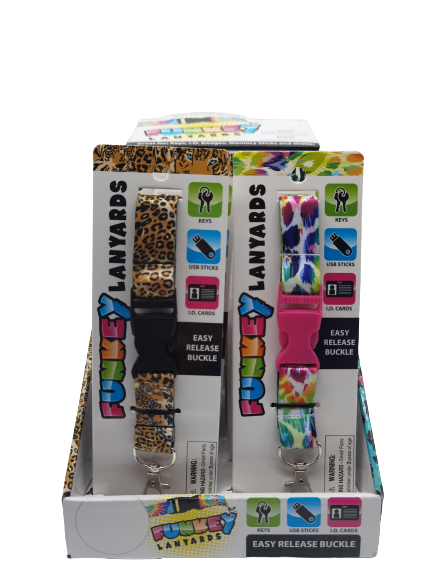 ITEM NUMBER 022584 PRINTED LANYARD 12 PIECES PER DISPLAY