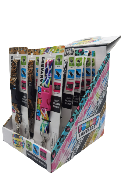 ITEM NUMBER 022584 PRINTED LANYARD 12 PIECES PER DISPLAY