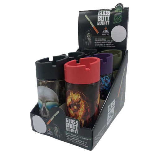 ITEM NUMBER 022589 GLASS BUTT BUCKET 6 PIECES PER DISPLAY
