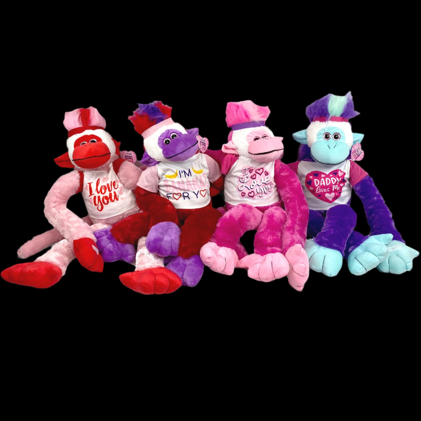 ITEM NUMBER 022602 VDAY JUMBO MONKEY B 4 PIECES PER PACK