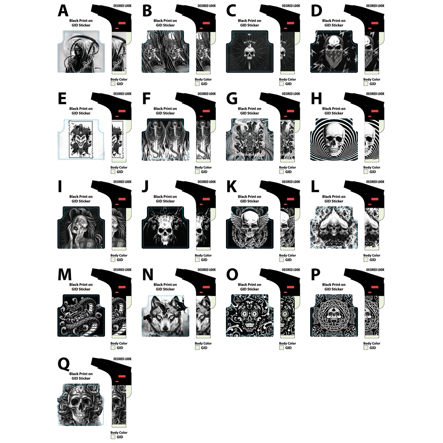 ITEM NUMBER 022611 THIN PRINTED XXL GID TORCH 18 PIECES PER DISPLAY