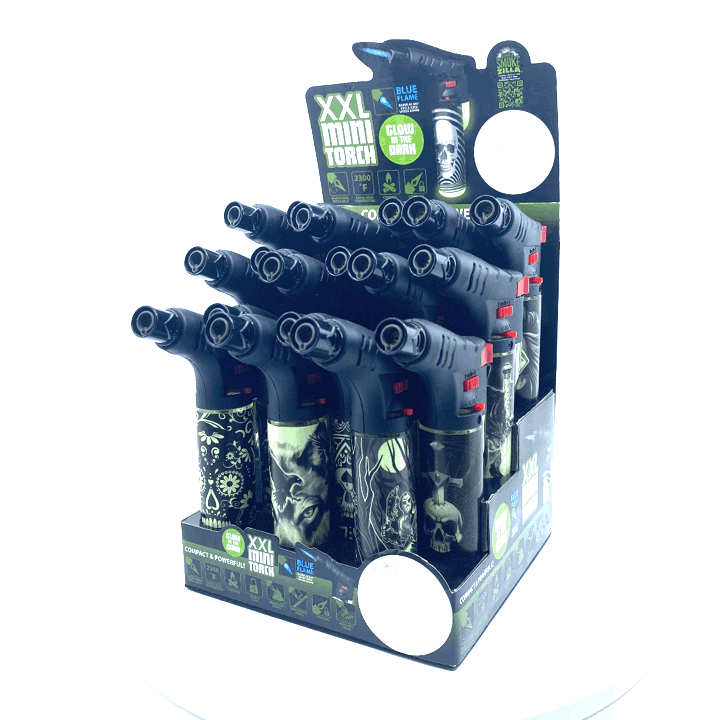 ITEM NUMBER 022611 THIN PRINTED XXL GID TORCH 18 PIECES PER DISPLAY