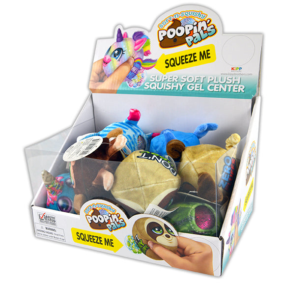 ITEM NUMBER 022629 SQUEEZE POOPING PLUSH 12 PIECES PER DISPLAY
