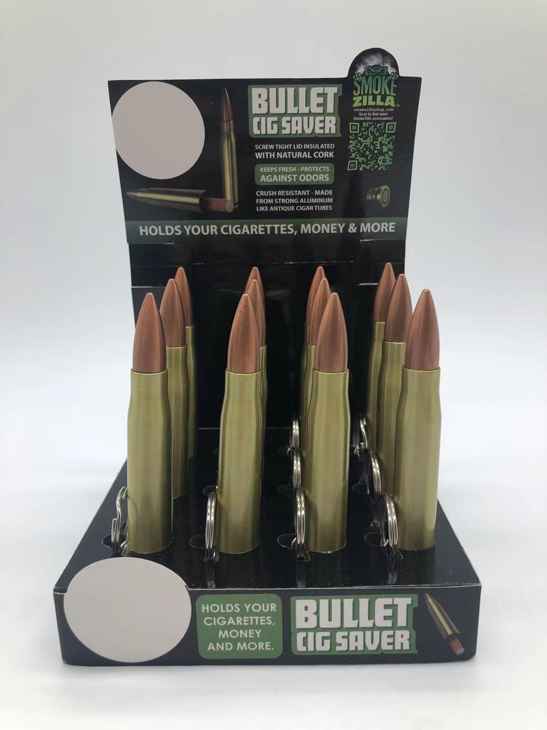 ITEM NUMBER 022664 BULLET CIG SAVER 12 PIECES PER DISPLAY