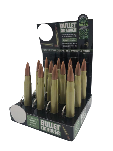 ITEM NUMBER 022664 BULLET CIG SAVER 12 PIECES PER DISPLAY