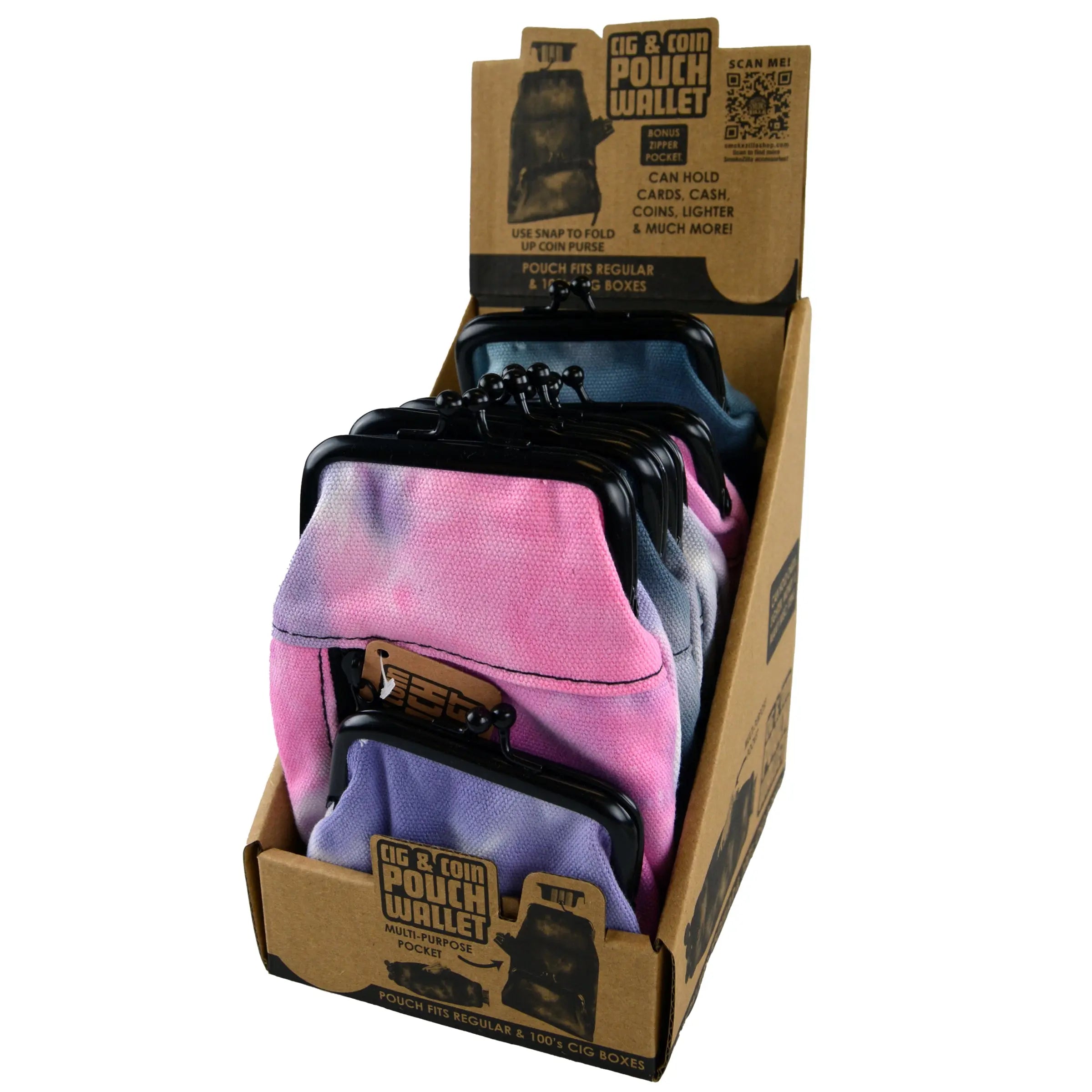 Canvas Cigarette Pouch - 6 Pieces Per Retail Ready Display 22665 SMOKEZILLA