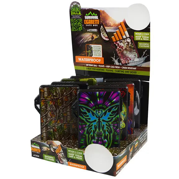 Cigarette Survival Storage Case - 8 Pieces Per Retail Ready Display 22682 SMOKEZILLA