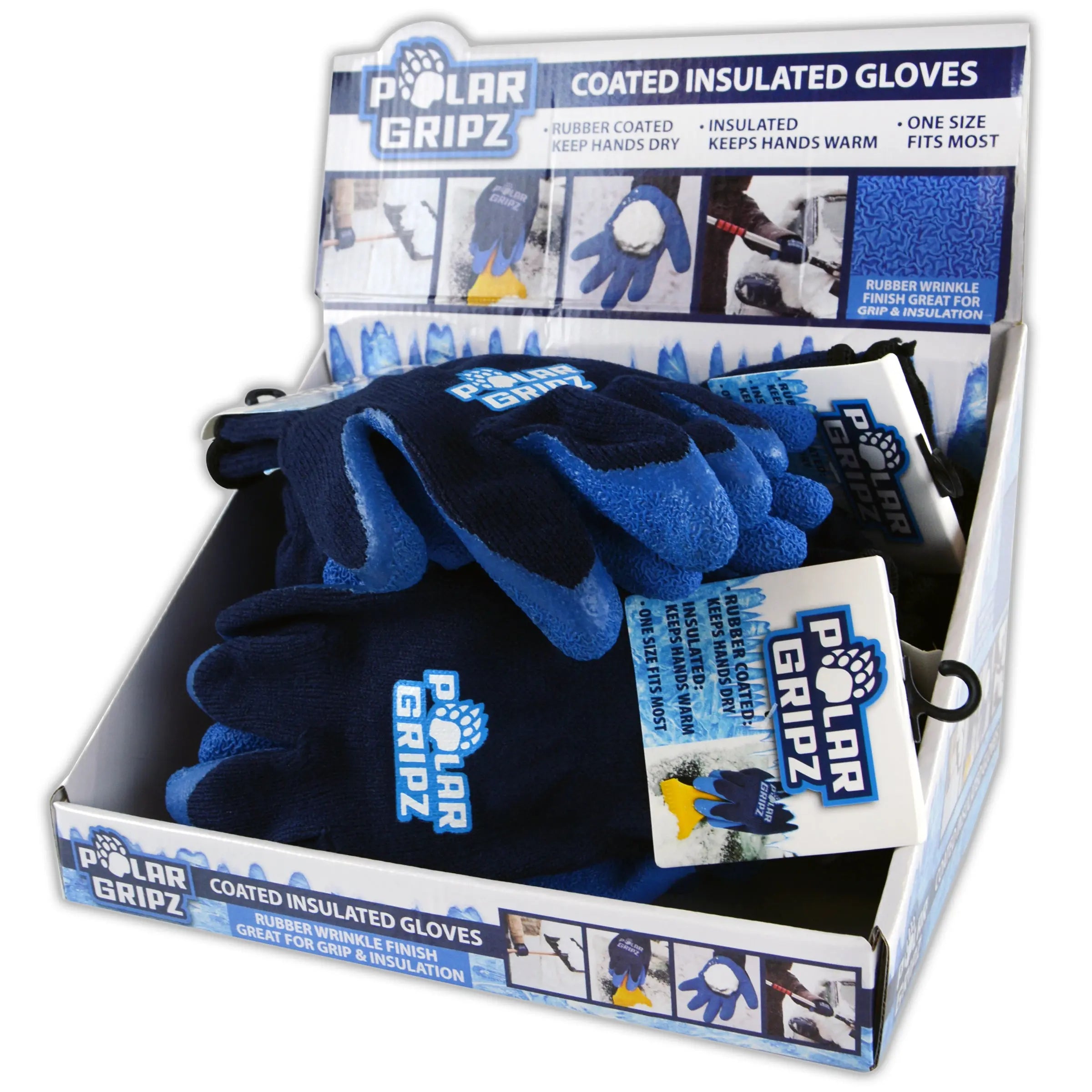 Coated Insulated Gloves 6 Pieces Per Retail Ready Display 22691 POLAR GEAR