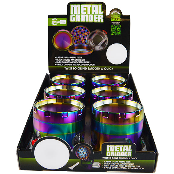ITEM NUMBER 022704 RAINBOW DRAWER GRINDER 6 PIECES PER DISPLAY