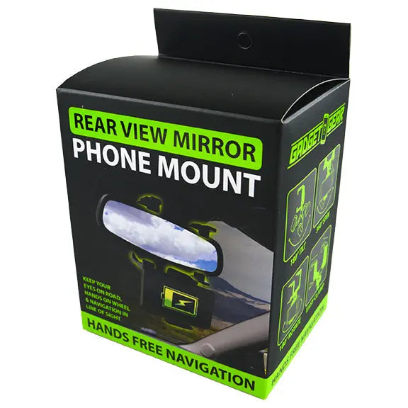 Phone Mount with Rearview Mirror Clamp - 4 Pieces Per Retail Ready Display 22786 GADGET GEAR