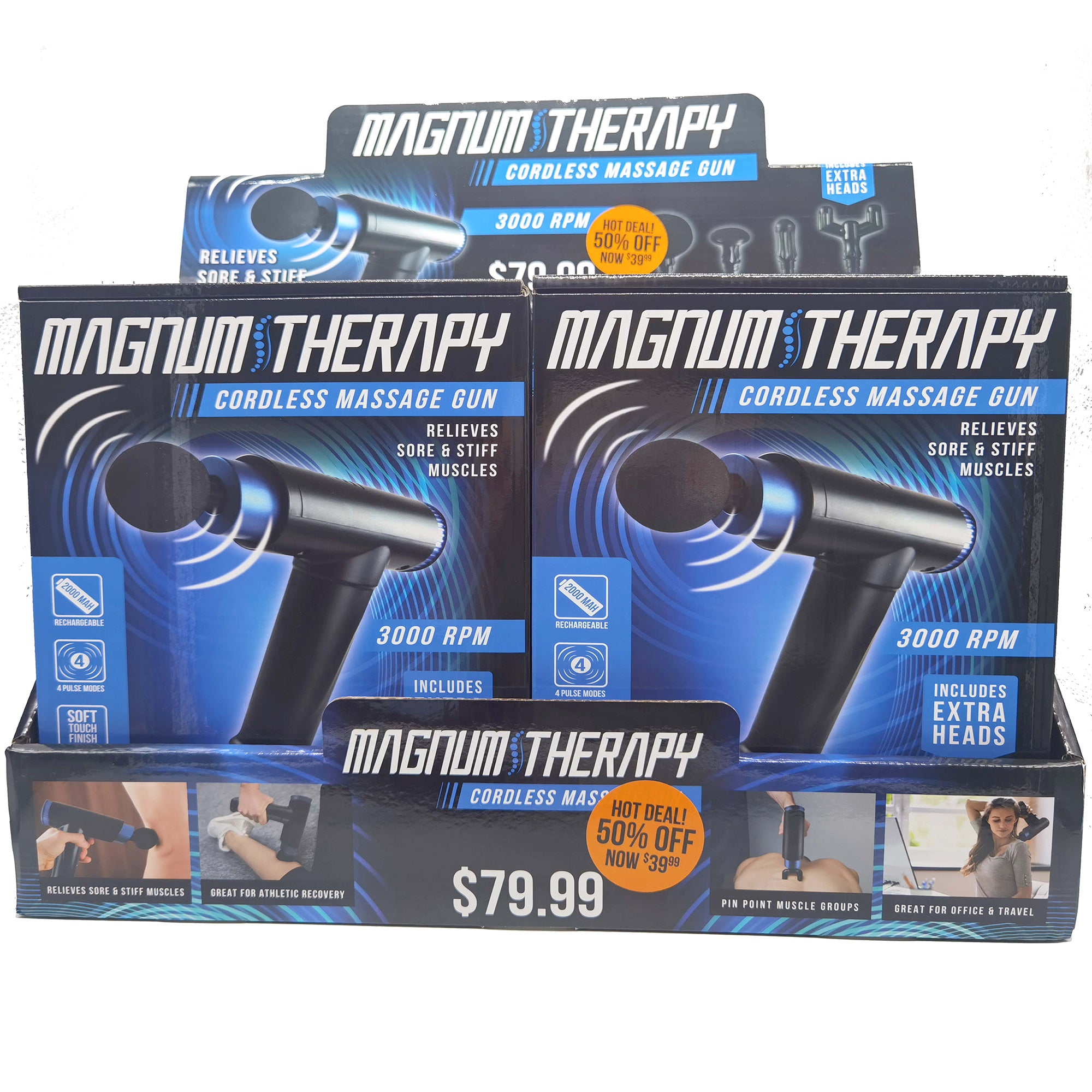Magnum Massager Gun  - 6 Per Retail Ready Display 22789 NOVELTY INC