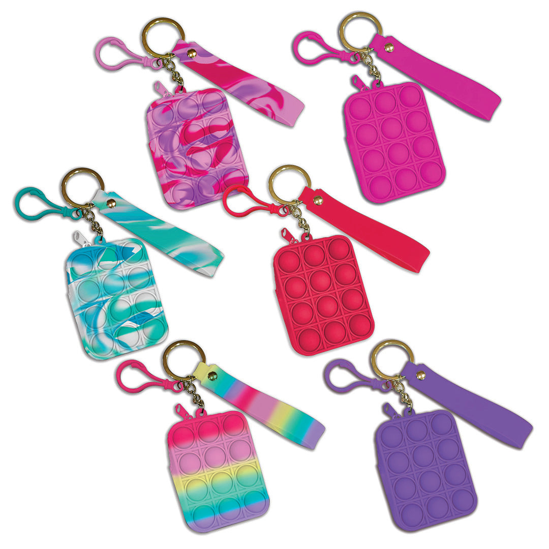 ITEM NUMBER 022832 FIDGET FUN POP COIN PURSE 12 PIECES PER DISPLAY