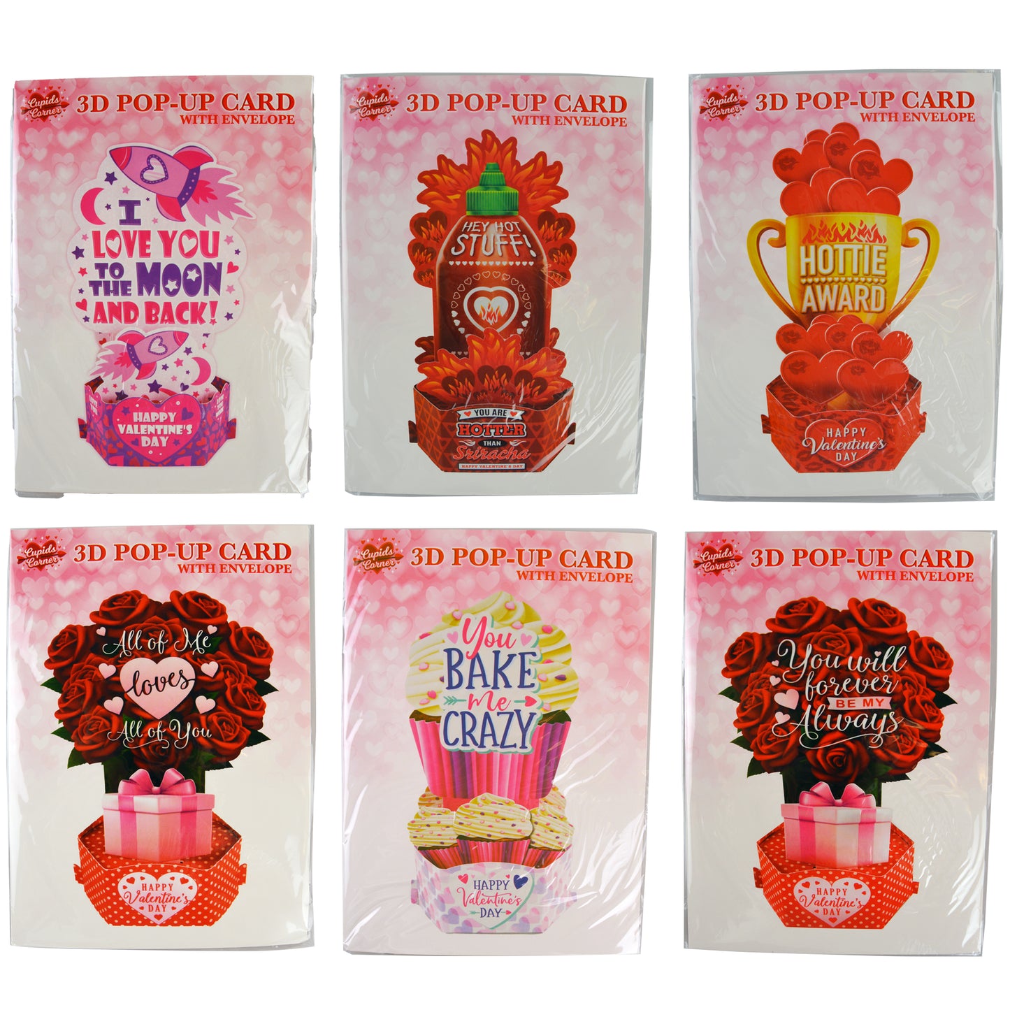 ITEM NUMBER 088365 VDAY GLASS FLOOR DISPLAY 72 PIECES PER DISPLAY