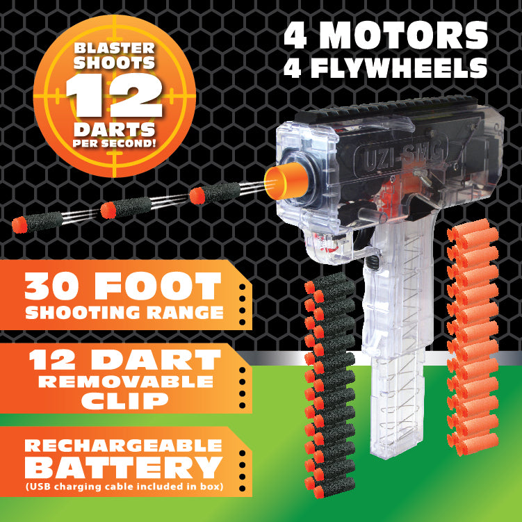ITEM NUMBER 022863 SOFT DART AUTOMATIC GUN 6 PIECES PER DISPLAY
