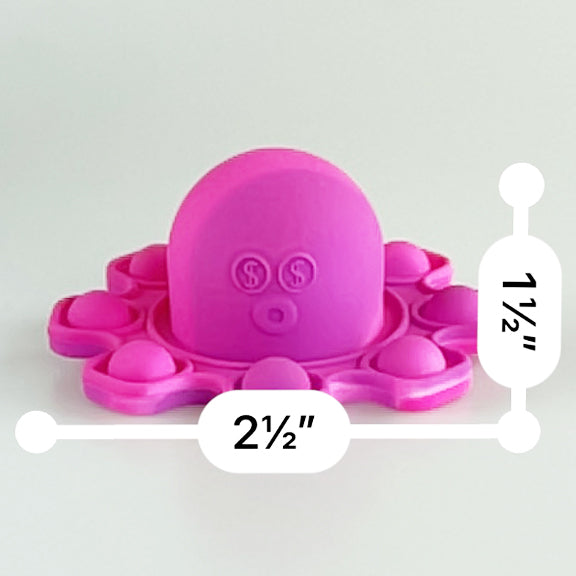 ITEM NUMBER 022870 MINI FIDGET FUN POP OCTOPUS 24 PIECES PER DISPLAY