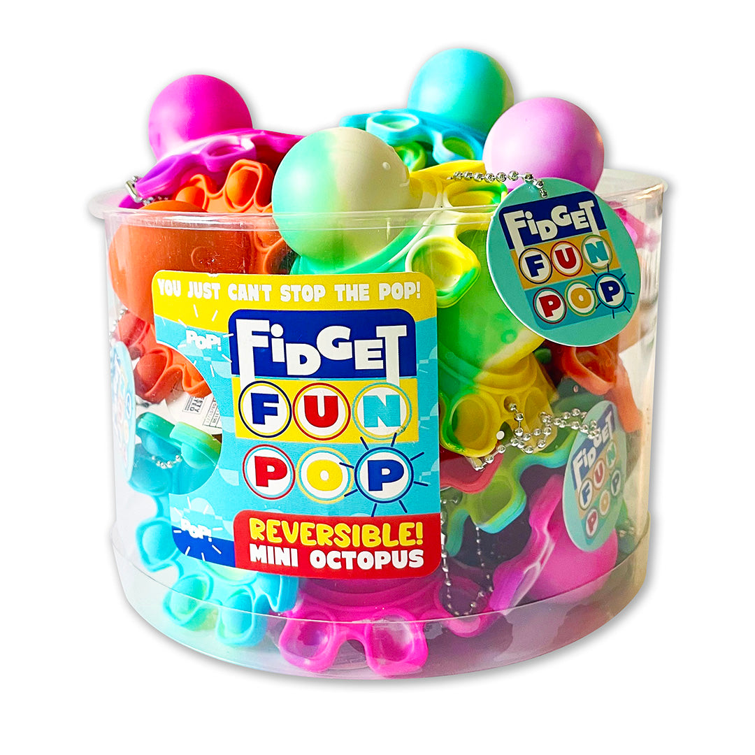 ITEM NUMBER 022870 MINI FIDGET FUN POP OCTOPUS 24 PIECES PER DISPLAY