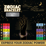 Zodiac Charm Bracelet - 12 Pieces Per Retail Ready Display 22969
