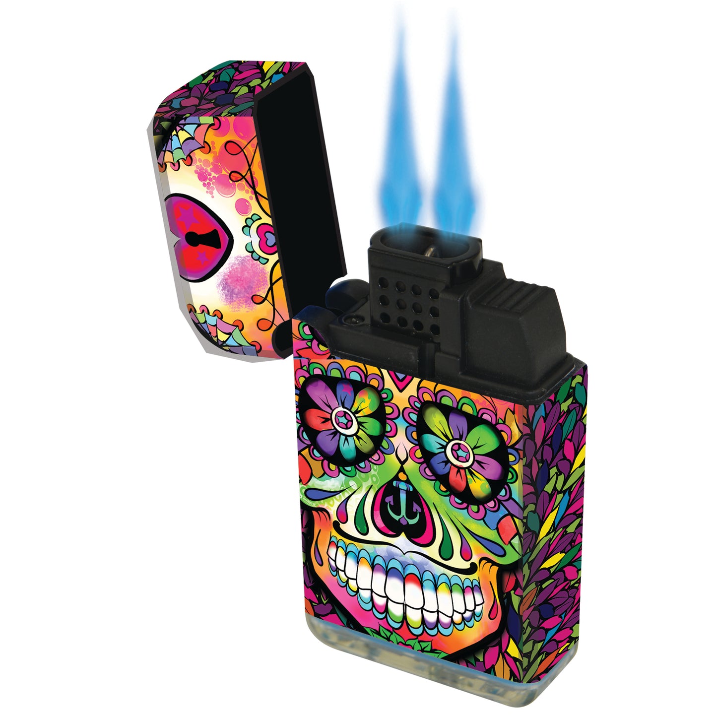 ITEM NUMBER 023016 SUGAR SKULL DUAL TORCH 15 PIECES PER DISPLAY