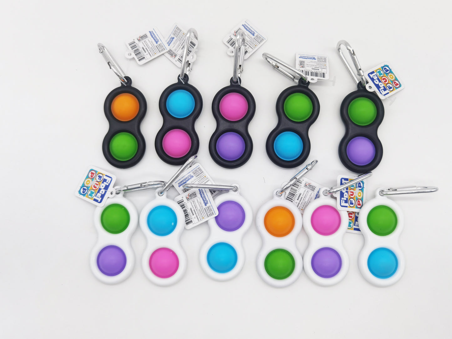 ITEM NUMBER 023028 FIDGET POP KEYCHAIN 24 PIECES PER DISPLAY