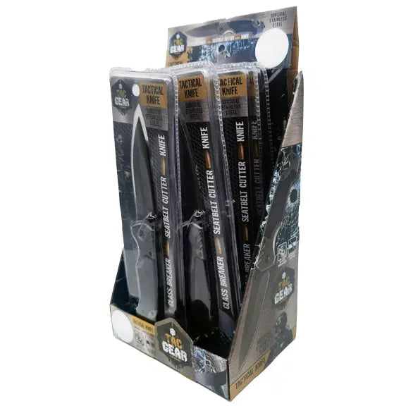Pocket Knife with Belt Cutter - 6 Pieces Per Retail Ready Display 23148 TAC GEAR