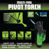 Pivot Flip Torch Lighter with Tools - 12 Pieces Per Retail Ready Display 23171