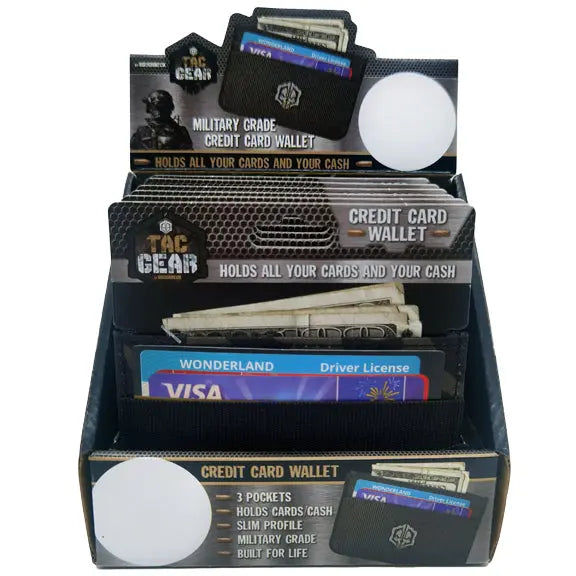 Ultra-Thin Canvas Wallet - 6 Pieces Per Retail Ready Display 23198 TAC GEAR