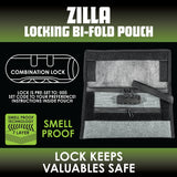 Smell Proof Flat Canvas Lock Storage Bag - 6 Pieces Per Retail Ready Display 23246