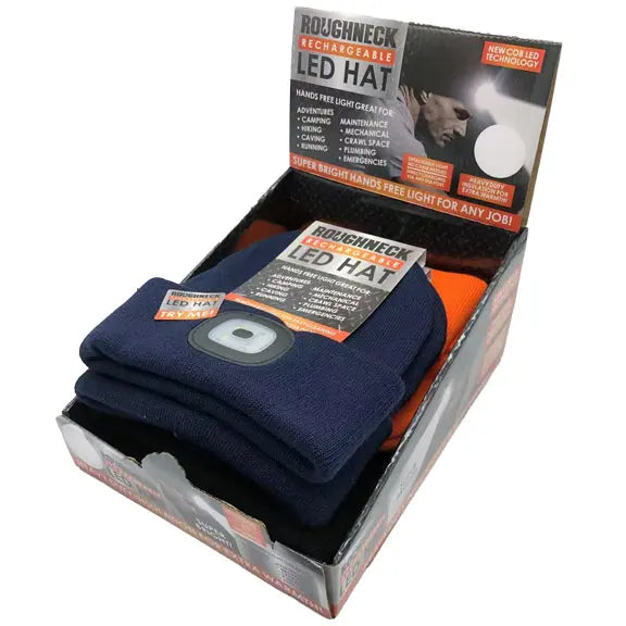 Roughneck LED Light Hat 6 Pieces Per Retail Ready Display 23274 ROUGHNECK
